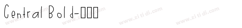 Central Bold字体转换